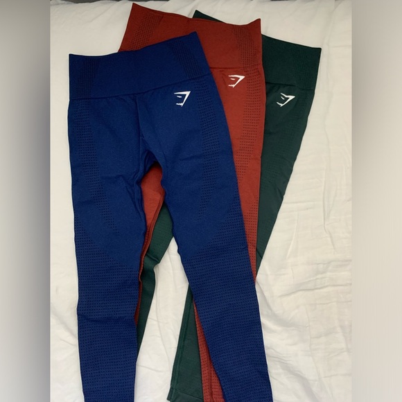 Vital seamless 2.0 leggings in indigo, green, red - Picture 2 of 5